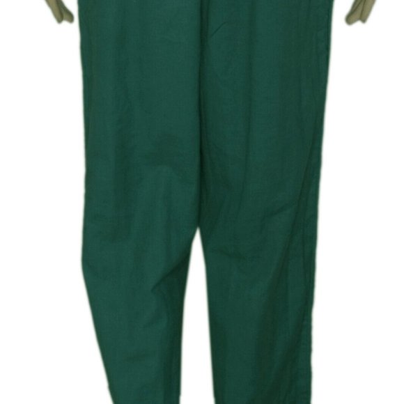 Old khaki jumpsuit Green Button Cotton Wide Leg New M 10 - Picture 6 of 6